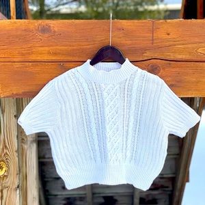 90s Sweater Crop Top